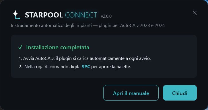 Installazione completata