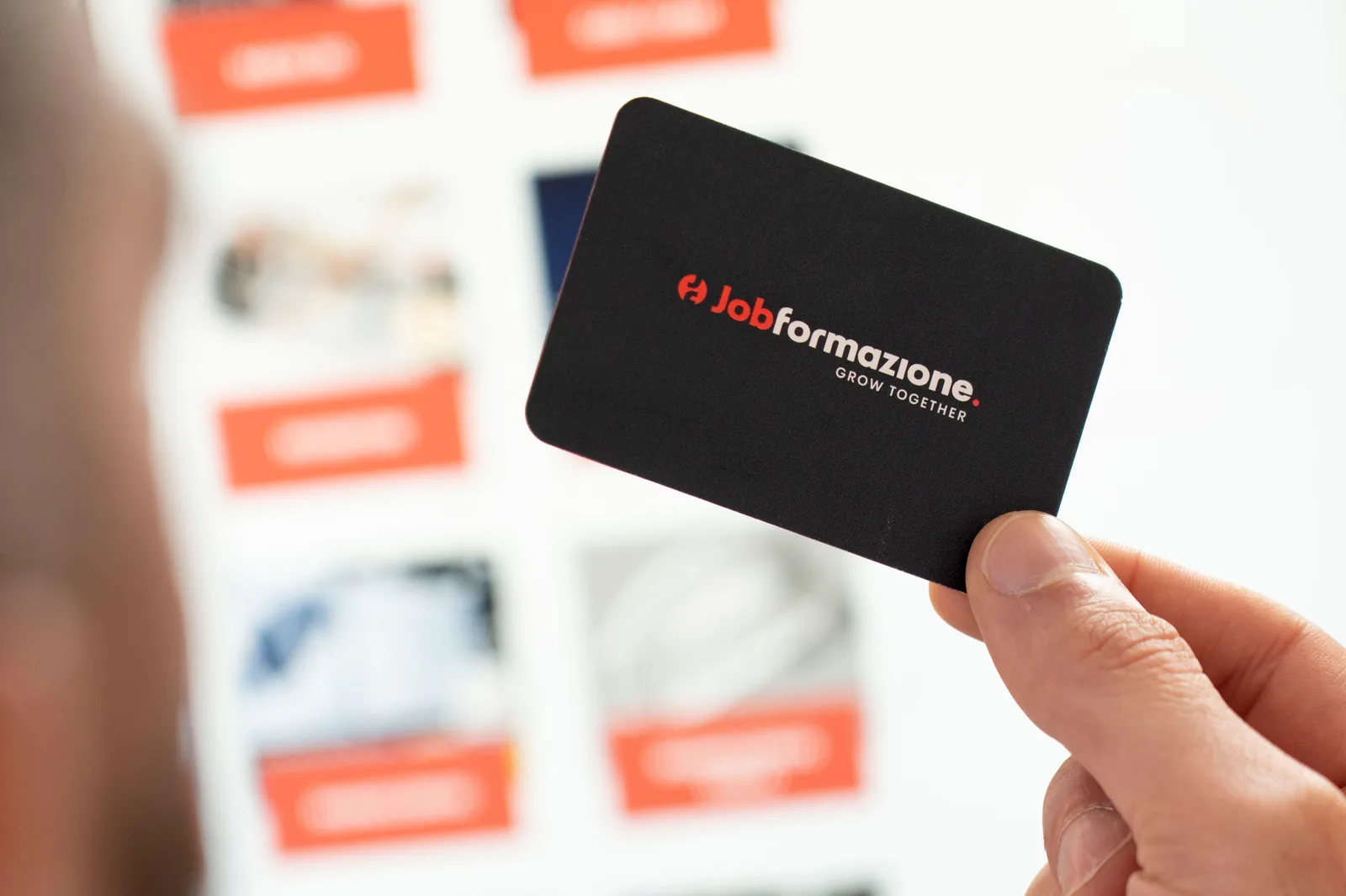 Materiali brandizzati Job Formazione sulla scrivania
